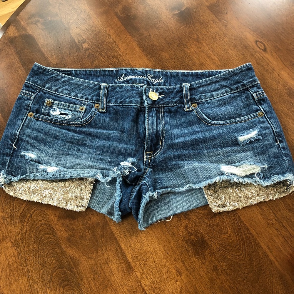 American Eagle sequence pocket jean short